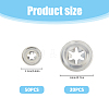 SUPERFINDINGS 70Pcs 2 Styles Iron Washers DIY-FH0006-76-2