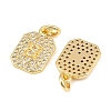 Brass Micro Pave Cubic Zirconia Pendants KK-C160-01G-2