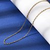 1.5MM Unisex 304 Stainless Steel Cable Chain Necklaces NJEW-P356-11G-3