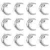 12Pcs Moon Alloy Lapel Pin Backs for Backpack Clothes JEWB-FH0002-79P-1