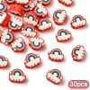 30Pcs Handmade Polymer Clay Beads CLAY-YW0002-26B-1