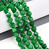 Dyed Natural Malaysia Jade Beads Strands G-T139-8mm-48-1