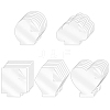 25Pcs 5 Styles Transparency Acrylic Board DIY-OC0015-84-1