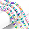 Handmade Polymer Clay Beads Strands CLAY-N008-008R-1