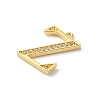 Rack Plating Brass Micro Pave Cubic Zirconia Pendant KK-H449-76G-17-2