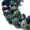 Natural Chrysocolla and Lapis Lazuli Beads Strands G-P573-A64-10x6mm-4