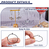 50Pcs 304 Stainless Steel Hoop Earrings EJEW-HS0001-12C-4