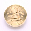 Brass Wax Sealing Stamp Head AJEW-TAC0026-01LG-09-1