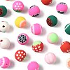 72Pcs 9 Styles Fruits Theme Handmade Polymer Clay Beads CLAY-FS0001-42-3