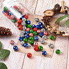 120Pcs 6 Styles Natural Wooden Beads WOOD-TA0001-64-14