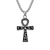 Egyptian Ankh Cross 304 Stainless Steel Pendant Necklaces FS-WGB3CB3-01-2