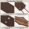 PU Leather with Iron Headring AJEW-WH20018-77A-5
