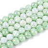 Anti-Tarnish Electroplate Glass Beads Strands GLAA-N056-6mm-09-1