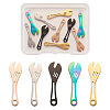 10Pcs 5 Colors 304 Stainless Steel Pendants FIND-BY0001-05-2