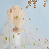 Fruit Polyester Embroidery Mesh Fabric KK-WH0558-10B-4