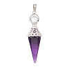 Natural Amethyst Pendants PW-WG6405D-04-1