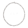 7MM 304 Stainless Steel Figaro Chains Chain Necklaces for Women NJEW-JN05925-4