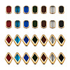 Kissitty 112Pcs 14 Style Electroplate Glass Beads Strands EGLA-KS0001-01-12