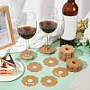 Paper Wine Glass Charms AJEW-WH0009-60B-02-5