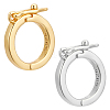 2Pcs 2 Colors 925 Sterling Silver Twister Clasps STER-WR0001-03-1