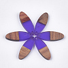 Resin & Walnut Wood Pendants RESI-S358-18G-1