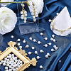 100Pcs ABS Plastic Imitation Pearl Pendants SACR-BM0001-01-4