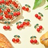 16Pcs 2 Styles Alloy Enamel & Acrylic Pendants ENAM-YW0005-65-4