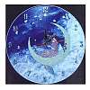 Clock with Girl & Moon DIY Diamond Painting Clock Kits PW-WGA7046-01-1