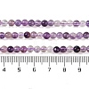 Natural Purple Fluorite Beads Strands G-P530-B08-01-7