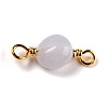 Natural Blue Lace Agate Links Connectors G-K316-02H-G-RS-2