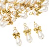 20Pcs Imitation Pearl Acrylic & Alloy Pendants PALLOY-JF03896-3