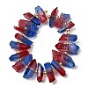 Electroplated Natural Quartz Crystal Beads Strands G-F800-D08-2
