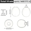 10Pcs Alloy Bead Cap Pendant Bails FIND-SC0010-61-2
