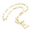 Brass Screw Carabiner Lock Pendant Necklaces NJEW-JN03011-03-2