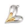 304 Stainless Steel Pendants STAS-C154-05B-GP-2
