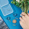Unicraftale DIY Dagger Charm Ring Making Kit DIY-UN0004-64-2