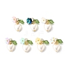 ABS Plastic Imitation Pearl Charms PALLOY-JF04029-1