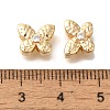 Brass Micro Pave Cubic Zirconia KK-Q001-04G-02-3