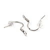 Tarnish Resistant 316 Surgical Stainless Steel French Hooks with Coil STAS-E163-58P-01-2