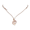 Summer Beach Natural Cultured Freshwater Pearl & Natural Shell Pendant Necklaces NJEW-JN05100-01-3