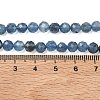Natural Devil Blue Aquamarine Beads Strands G-P629-A02-04-5