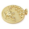 Rack Plating Brass Micro Pave Cubic Zirconia Pendants KK-K392-19A-G-2