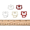 30Pcs 5 Style Spray Painted Alloy Pendants ENAM-FS0002-93-5