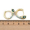 Brass Micro Pave Cubic Zirconia Hoop Earrings EJEW-B146-02G-10-5
