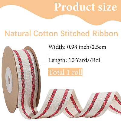 1 Roll Cotton Ribbon OCOR-GF0004-67B-1