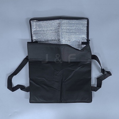 Non-woven Fabric & Lattice Surface Insulated Lunch Bag AJEW-WH20017-95B-02-1