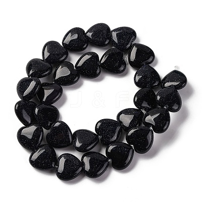Synthetic Blue Goldstone Beads Strands G-I372-A12-02-1