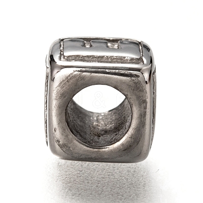 Tarnish Resistant 304 Stainless Steel European Beads OPDL-L020-001E-1