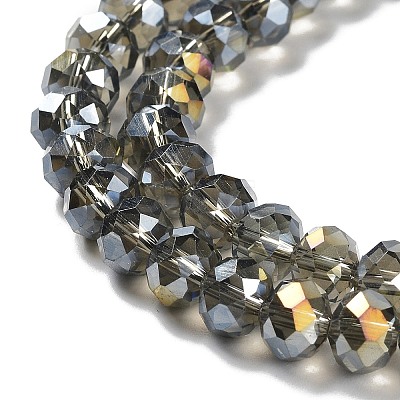 Electroplate Glass Beads Strands EGLA-A034-T4mm-B19-1