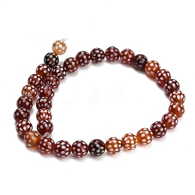 Tibetan Style dZi Beads Strands GG-NH0001-A01-10MM-1